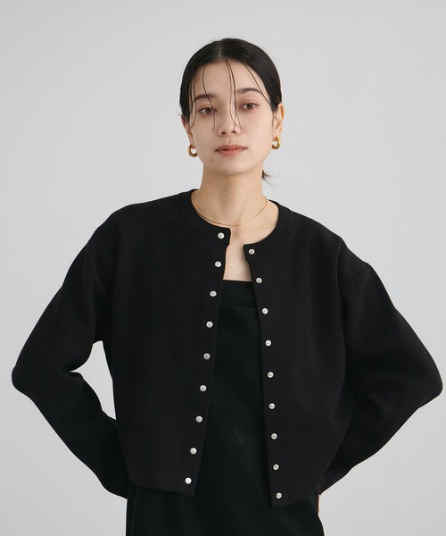 WEB限定】ブルジョンボタンクルーネックカーディガン（カーディガン