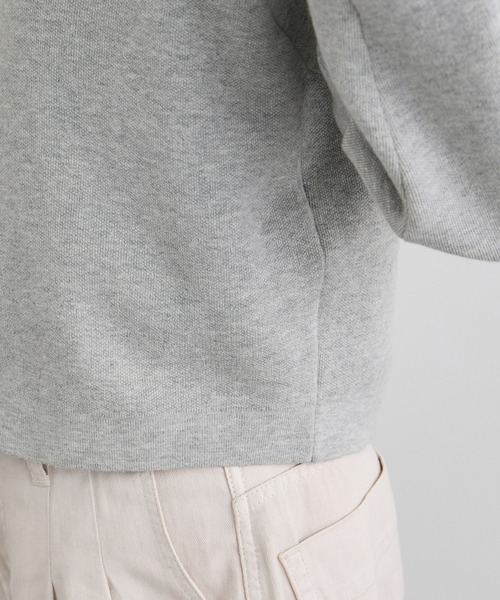 SALON adam et rope'（サロン アダム エ ロペ）の「【WEB・一部店舗限定】ブルジョンボタンクルーネックカーディガン（カーディガン/ボレロ・レディース・ブラック/グレー/ピンク・FREE）」の17枚目の写真