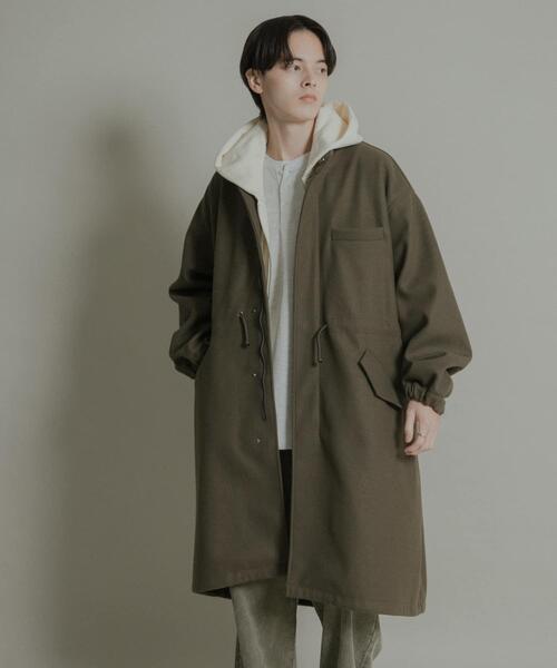 セール】『UR TECH』 カットメルトンモッズコート（モッズコート