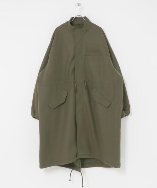 SENSE OF PLACE by URBAN RESEARCH(センスオブプレイスバイアーバンリサーチ)の「『UR TECH』 カットメルトンモッズコート(モッズコート・メンズ・ブラック/カーキ・MEDIUM/LARGE)」の8枚目の写真