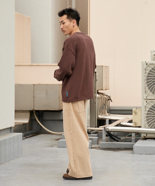 セール】Liberaiders/リベレイダース WOVEN LOGO KNIT SWEATER