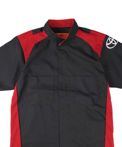 RED KAP(レッドキャップ)の「【PH3】【RED KAP/レッドキャップ】Toyota Short Sleeve Ripstop Technician Shirt SY24TT(シャツ/ブラウス・メンズ・ブラック×レッド・SMALL/X-LARGE/XX-LARGE/XXX-LARGE)」の3枚目の写真
