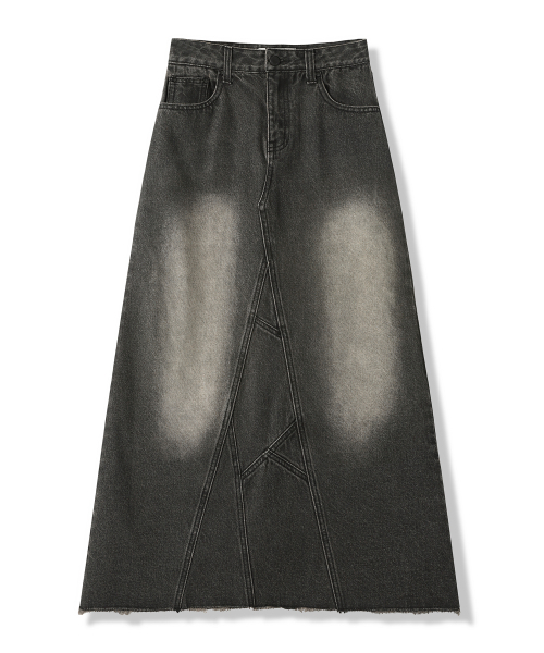 Vivacious（ビバシャス）の「Branch Long Denim Skirt - 2COL（スカート・レディース・ブルー/ブラック・SMALL/MEDIUM/LARGE）」の5枚目の写真