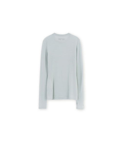 BROWNYARD(ブラウンヤード)の「Wシースルーロングスリーブ、ブルーグレー(Tシャツ/カットソー・レディース・その他・1/2)」の2枚目の写真