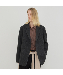 Wool double jacket (Gray)