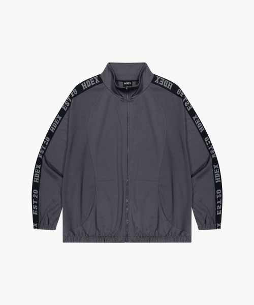 HDEX（エイチデックス）の「テープメッシュトラックジャケット（チャコール）（ジャージ・メンズ・チャコール・MEDIUM/LARGE/X-LARGE/2XL）」の2枚目の写真