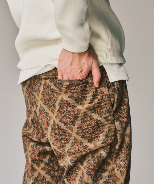 417 EDIFICE（フォーワンセブンエディフィス）の「PRINT CORDUROY EASY パンツ（スラックス・メンズ・ブラウン/チャコールグレー/ベージュ・MEDIUM/SMALL/LARGE）」の10枚目の写真