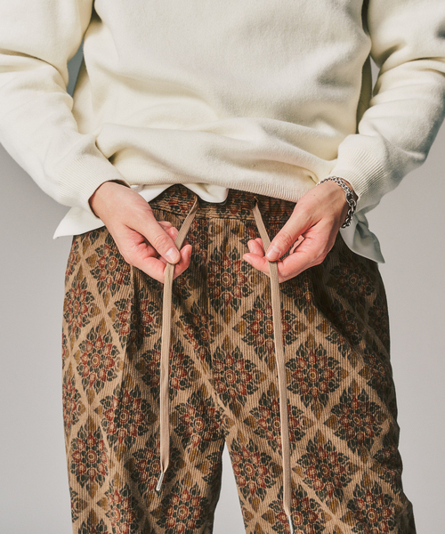 417 EDIFICE（フォーワンセブンエディフィス）の「PRINT CORDUROY EASY パンツ（スラックス・メンズ・ブラウン/チャコールグレー/ベージュ・MEDIUM/SMALL/LARGE）」の11枚目の写真