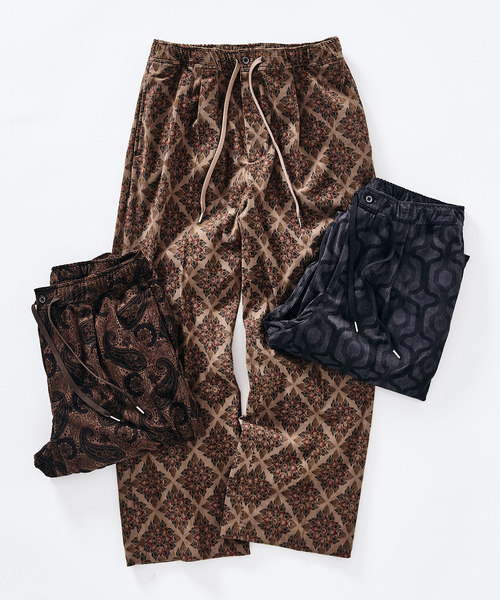 417 EDIFICE（フォーワンセブンエディフィス）の「PRINT CORDUROY EASY パンツ（スラックス・メンズ・ブラウン/チャコールグレー/ベージュ・MEDIUM/SMALL/LARGE）」の13枚目の写真