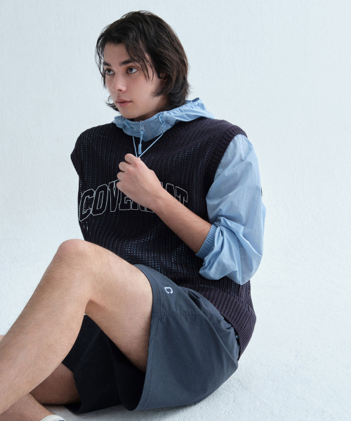 COVERNAT（カバーナット）の「アーチロゴマッシュニットベストダークネイビー（ベスト・レディース・その他・SMALL/MEDIUM/LARGE/X-LARGE）」の6枚目の写真