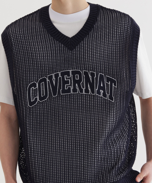 COVERNAT（カバーナット）の「アーチロゴマッシュニットベストダークネイビー（ベスト・レディース・その他・SMALL/MEDIUM/LARGE/X-LARGE）」の10枚目の写真