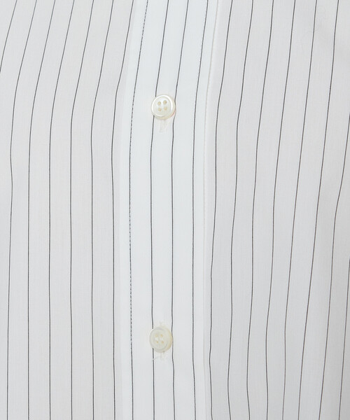 COMME CA(コムサ)の「〔 TALLサイズ 〕 ストライプタイプライター/バルキーオックスフォード クロップドシャツ(シャツ/ブラウス・レディース・ホワイト/ネイビー/ブルー・15号)」の13枚目の写真