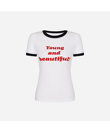 LANGER（ランガー）の「[PALACE] beautiful color-block lettering t-shirt（Tシャツ/カットソー）」