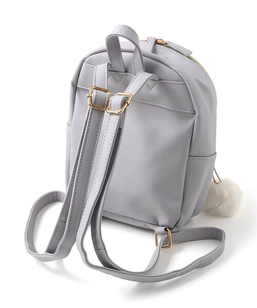 algy（アルジー）の「ハートロックミニリュック（バックパック/リュック・キッズ・ブラック/グレー・FREE）」の4枚目の写真