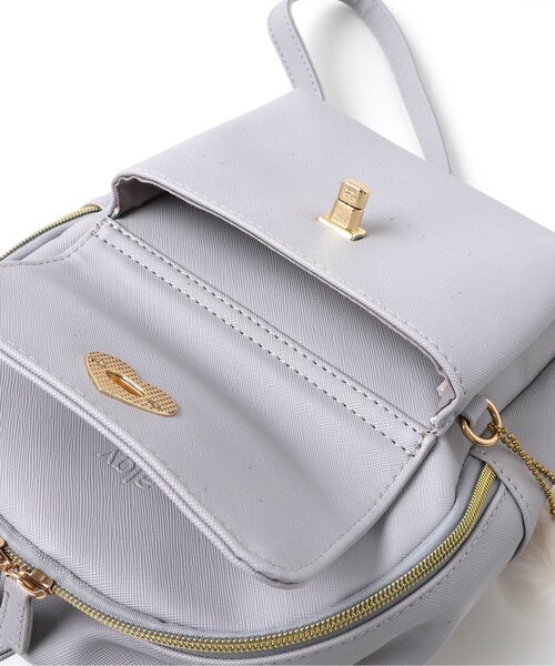 algy（アルジー）の「ハートロックミニリュック（バックパック/リュック・キッズ・ブラック/グレー・FREE）」の6枚目の写真