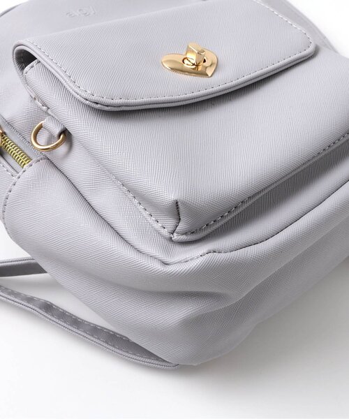 algy（アルジー）の「ハートロックミニリュック（バックパック/リュック・キッズ・ブラック/グレー・FREE）」の8枚目の写真