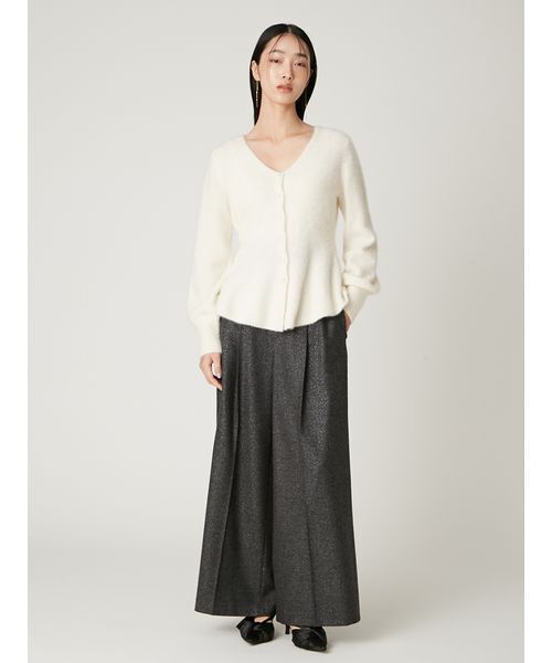 FRAY I.D(フレイアイディー)の「ハイウエストタックワイドパンツ(その他パンツ・レディース・ブラック/グレー・0/1)」の12枚目の写真