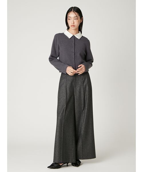 FRAY I.D(フレイアイディー)の「ハイウエストタックワイドパンツ(その他パンツ・レディース・ブラック/グレー・0/1)」の15枚目の写真