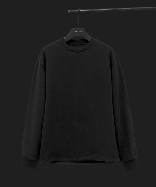 UNITED TOKYO（ユナイテッドトウキョウ）の「【新作】Naia Wool Double Knit Pullover（スウェット・メンズ・モカ/ブラック/オリーブ・1/2）」の2枚目の写真