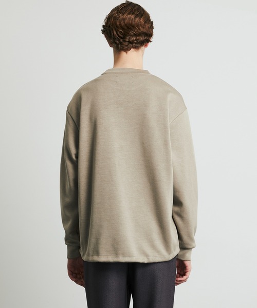 UNITED TOKYO（ユナイテッドトウキョウ）の「【新作】Naia Wool Double Knit Pullover（スウェット・メンズ・モカ/ブラック/オリーブ・1/2）」の16枚目の写真