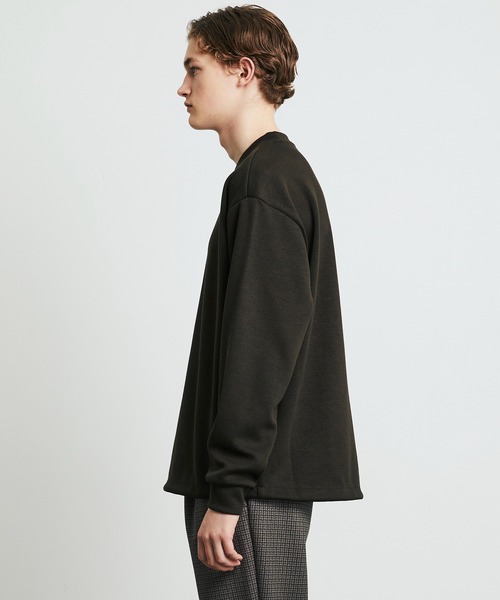 UNITED TOKYO（ユナイテッドトウキョウ）の「【新作】Naia Wool Double Knit Pullover（スウェット・メンズ・モカ/ブラック/オリーブ・1/2）」の18枚目の写真