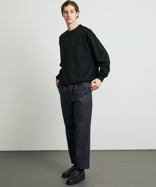 UNITED TOKYO（ユナイテッドトウキョウ）の「【新作】Naia Wool Double Knit Pullover（スウェット・メンズ・モカ/ブラック/オリーブ・1/2）」の7枚目の写真