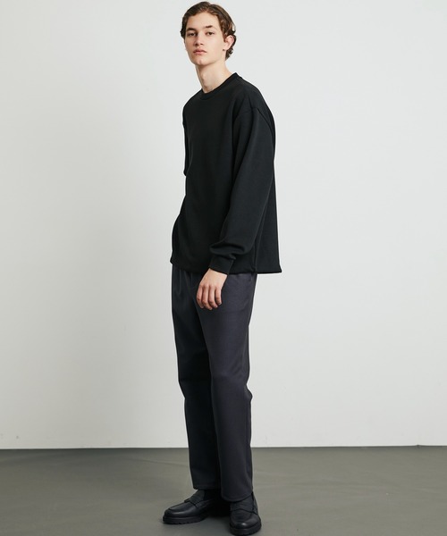 UNITED TOKYO（ユナイテッドトウキョウ）の「【新作】Naia Wool Double Knit Pullover（スウェット・メンズ・モカ/ブラック/オリーブ・1/2）」の6枚目の写真