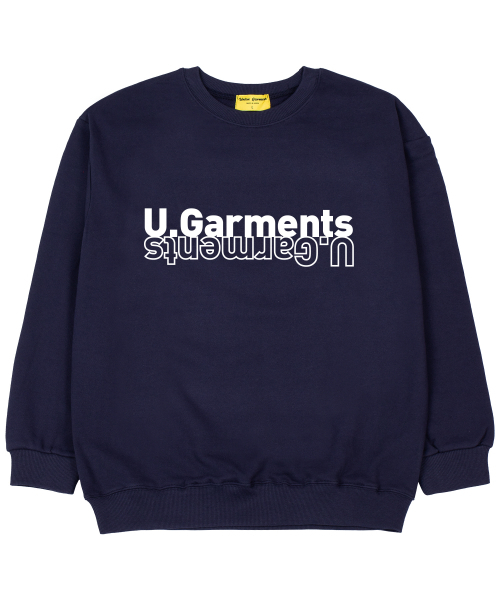 Union Garments(ユニオンガーメンツ)の「Uガーメンツ 裏毛 オーバーサイズ スウェット Tシャツ ネイビー(スウェット・レディース・その他・MEDIUM/LARGE/X-LARGE/XX-LARGE)」の1枚目の写真