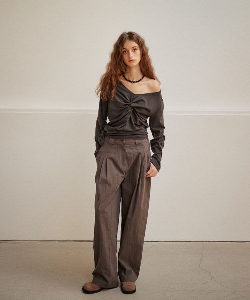 OURO（アウロ）の「COTTON JERSEY PANTS [ CHARCOAL ]（その他パンツ・レディース・その他・FREE）」の2枚目の写真