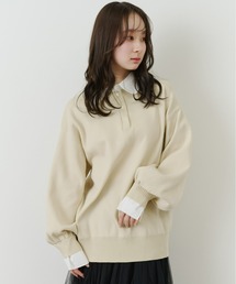 シャツドッキングポロニット