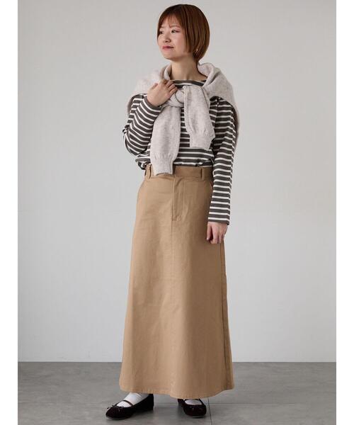 Lugnoncure（ルノンキュール）の「もちもちメランジVネックニット（ニット/セーター・レディース・グレー/チャコールグレー/ブルー/グリーン/ベージュ・F）」の12枚目の写真