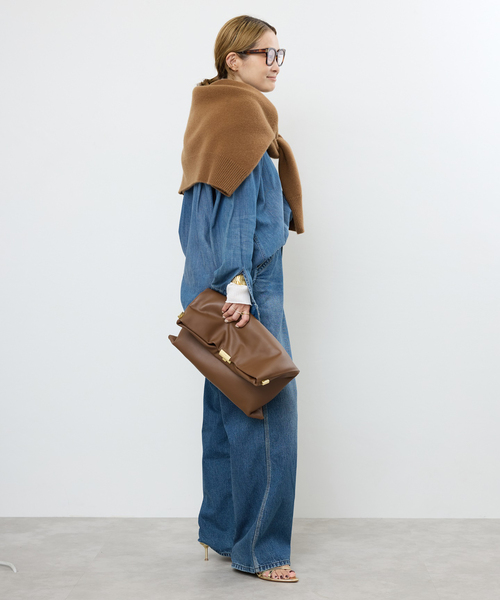 Lee（リー）の「追加 Lee デニムシャツ（シャツ/ブラウス・レディース・ネイビー・FREE）」の12枚目の写真