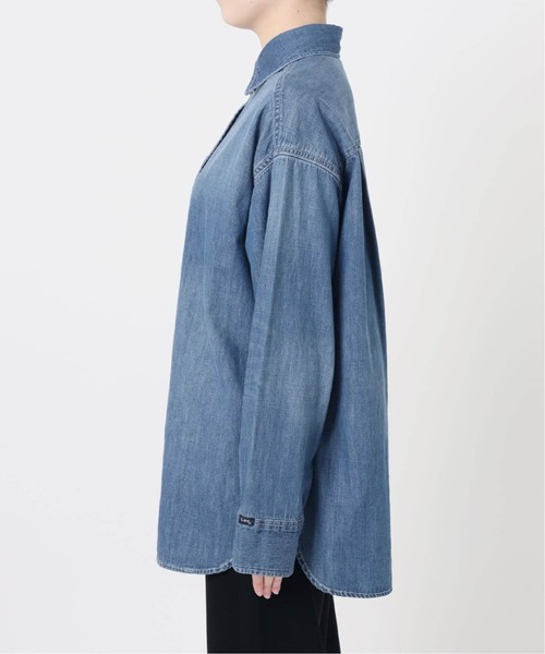 Lee（リー）の「追加 Lee デニムシャツ（シャツ/ブラウス・レディース・ネイビー・FREE）」の22枚目の写真