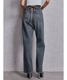 GYDA | ハイウエストBACK LACE UPストレートデニムパンツ(デニムパンツ)