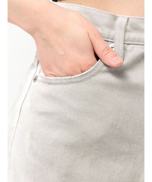 GYDA（ジェイダ）の「ハイウエストBACK LACE UPストレートデニムパンツ（デニムパンツ・レディース・ブルー/オフホワイト/ライトブルー・MEDIUM/SMALL）」の8枚目の写真