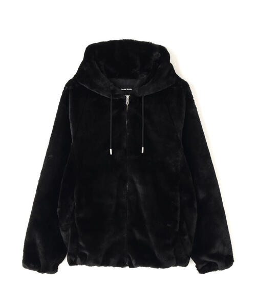 DANKE SCHON（ダンケシェーン）の「【WEB&DEPOT限定】DankeSchon/ダンケシェーン/FUR HOODIE（その他アウター・レディース・グレー/ネイビー/ブラック・M/XL/L）」の2枚目の写真