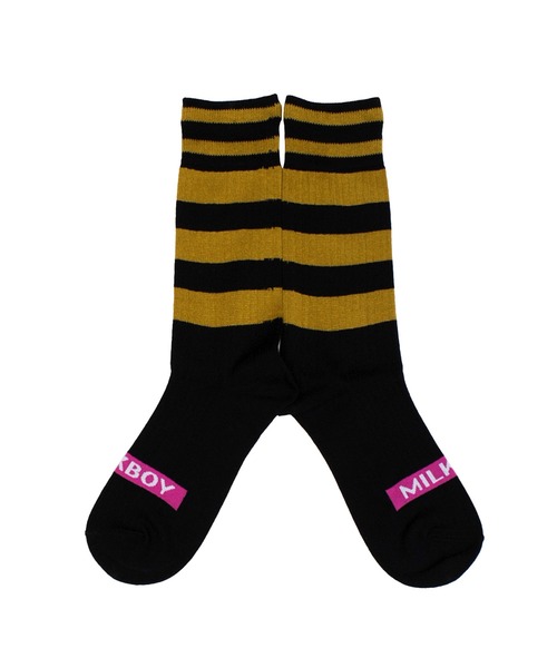 MILKBOY（ミルクボーイ）の「BORDERED ソックス（ソックス/靴下・レディース・B/A/C・FREE）」の9枚目の写真