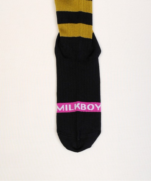 MILKBOY（ミルクボーイ）の「BORDERED ソックス（ソックス/靴下・レディース・B/A/C・FREE）」の4枚目の写真