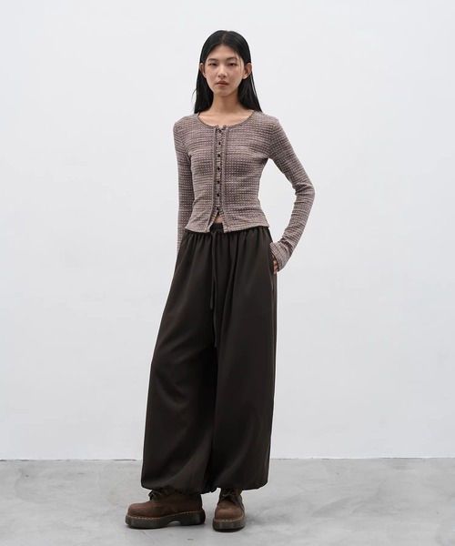 EIGHTHMONTH(エイスマンス)の「フロントボタントップス EM25a164【EIGHTHMONTH】(Tシャツ/カットソー・レディース・グレー/ブラウン・S/M)」の15枚目の写真