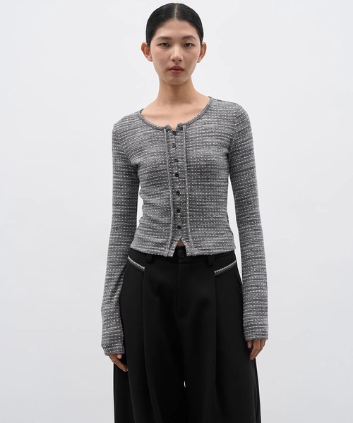 EIGHTHMONTH(エイスマンス)の「フロントボタントップス EM25a164【EIGHTHMONTH】(Tシャツ/カットソー・レディース・グレー/ブラウン・S/M)」の20枚目の写真