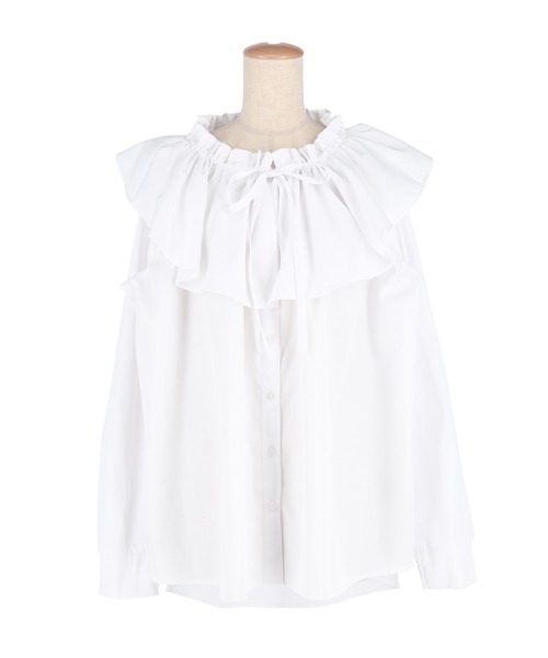 coca（coca）（コカ）の「ビックカラーチュニックブラウス（チュニック・レディース・ホワイト/ブルー・M/L）」の7枚目の写真