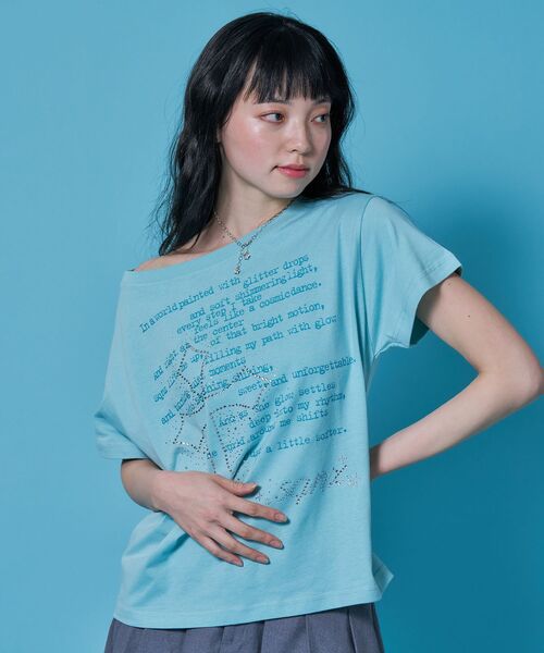 SEQUENZ（シークエンズ）の「※WEB限定 / ワンショルダー / レディースクロス半袖Tシャツ / sqnzone-shoulder cross tee（Tシャツ/カットソー・レディース・ホワイト/その他1/グリーン系その他3/ブラック・MEDIUM/SMALL）」の14枚目の写真