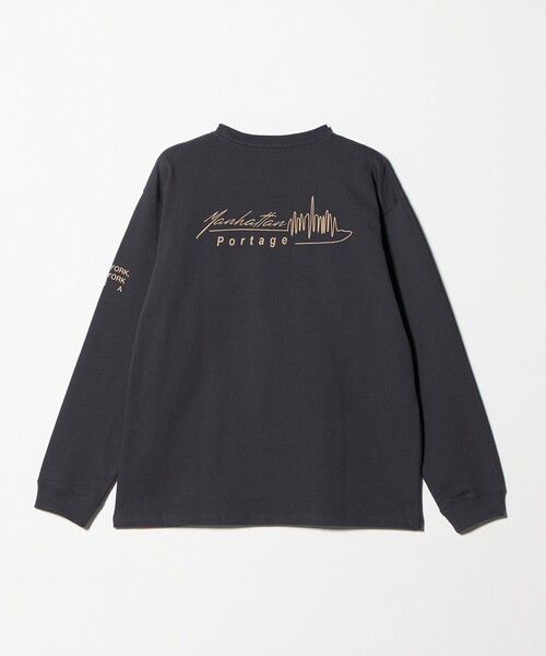 Manhattan Portage（マンハッタンポーテージ）の「【別注】＜Manhattan Portage＞プリント 長袖 Tシャツ（Tシャツ/カットソー・メンズ・ベージュ/ダークグレー/ホワイト・S/L/M）」の10枚目の写真