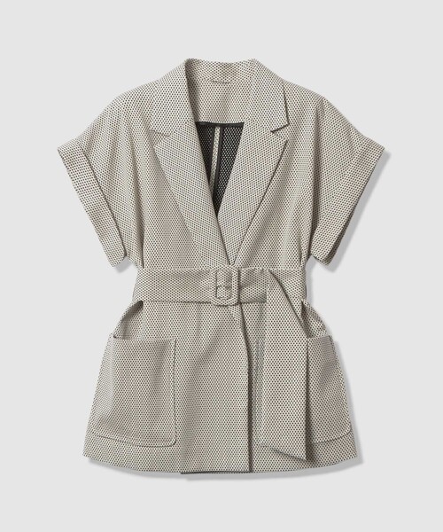 ANAYI（アナイ）の「【セットアップ対応商品】モノトーンドットジャガードベルテッド ジャケット（その他アウター・レディース・ブラック/アイボリー・38/36/34）」の20枚目の写真