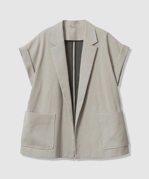 ANAYI（アナイ）の「【セットアップ対応商品】モノトーンドットジャガードベルテッド ジャケット（その他アウター・レディース・ブラック/アイボリー・38/36/34）」の22枚目の写真