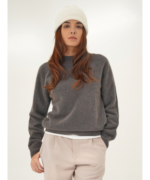 ACUD(アクド)の「Raccoon 2 tone Knit _Grey(ニット/セーター・レディース・グレー・FREE)」の2枚目の写真