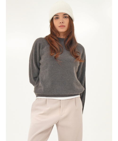 ACUD(アクド)の「Raccoon 2 tone Knit _Grey(ニット/セーター・レディース・グレー・FREE)」の3枚目の写真