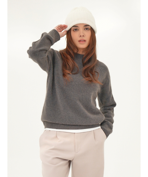 ACUD(アクド)の「Raccoon 2 tone Knit _Grey(ニット/セーター・レディース・グレー・FREE)」の4枚目の写真