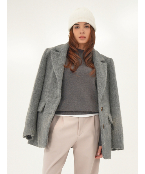 ACUD(アクド)の「Raccoon 2 tone Knit _Grey(ニット/セーター・レディース・グレー・FREE)」の5枚目の写真