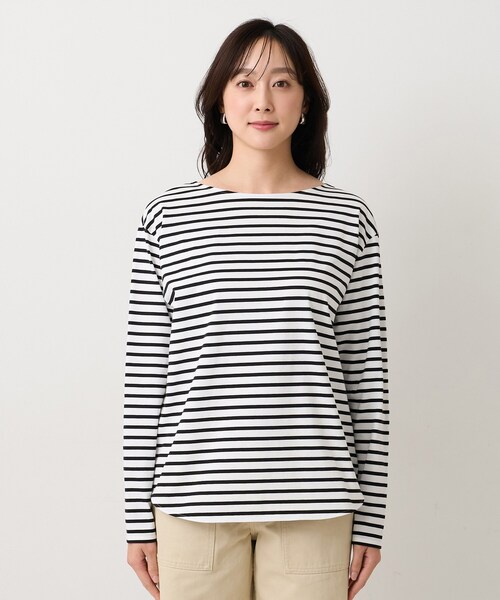 UNTITLED(アンタイトル)の「【洗える/レイヤードTシャツ】ラウンドテールジャージプルオーバー(Tシャツ/カットソー・レディース・ホワイト/ホワイト系5・50/48/44/04/02/00)」の12枚目の写真